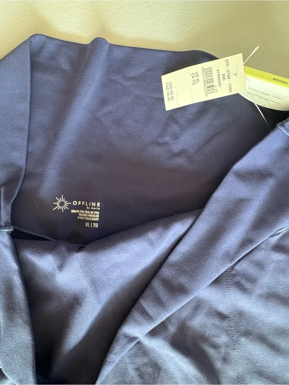 Offline by aerie real me xtra high waisted trousers in navy XL